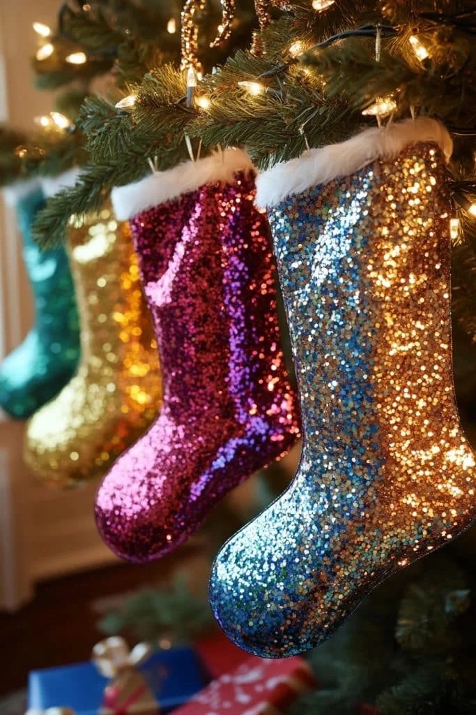 Sparkling Sequin and Glitter Stockings