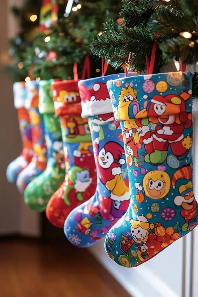 Playful Cartoon Character Stockings