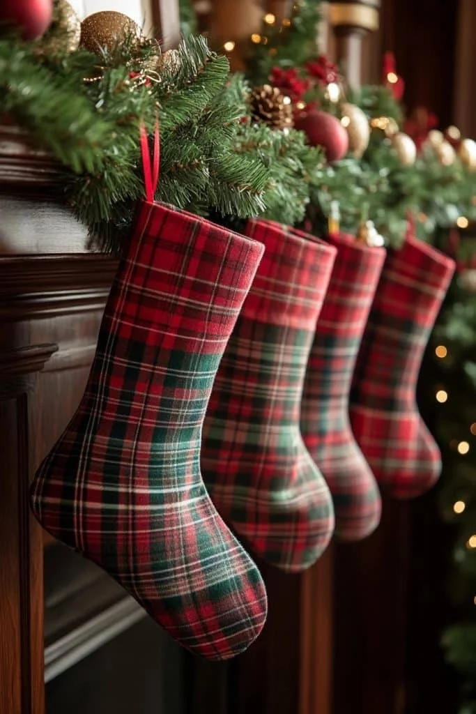 Plaid Christmas Stockings