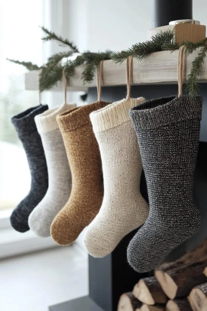 Minimalist Scandinavian Stockings