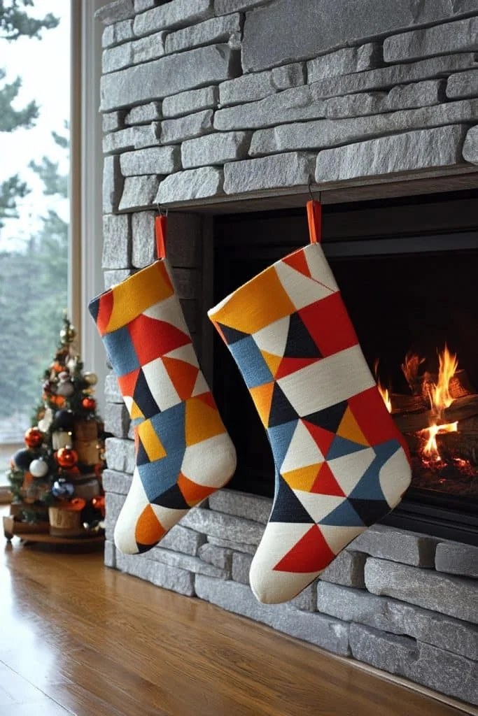 Geometric Pattern Stockings
