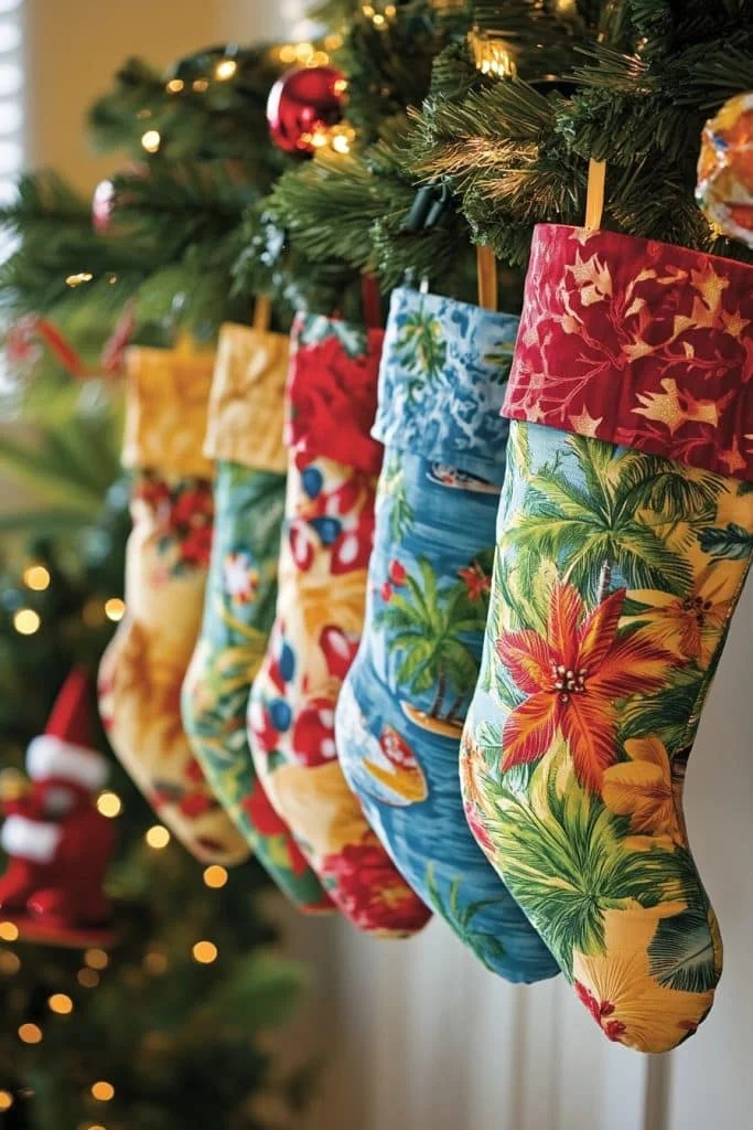 Tropical Beach Theme Stockings