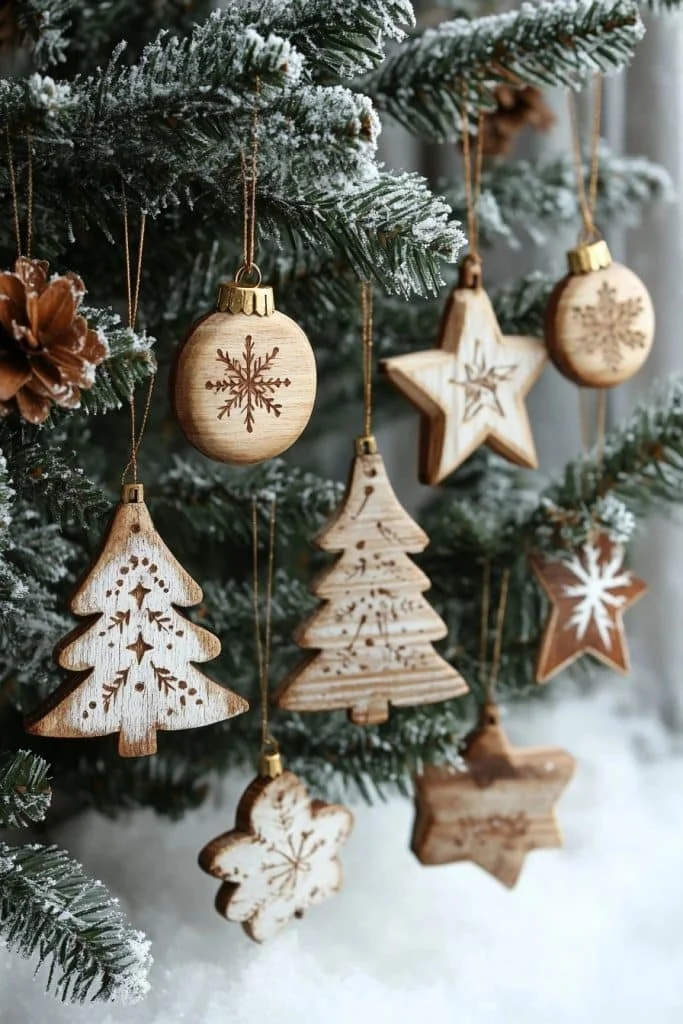 Natural Wooden Ornaments for Cozy Vibes