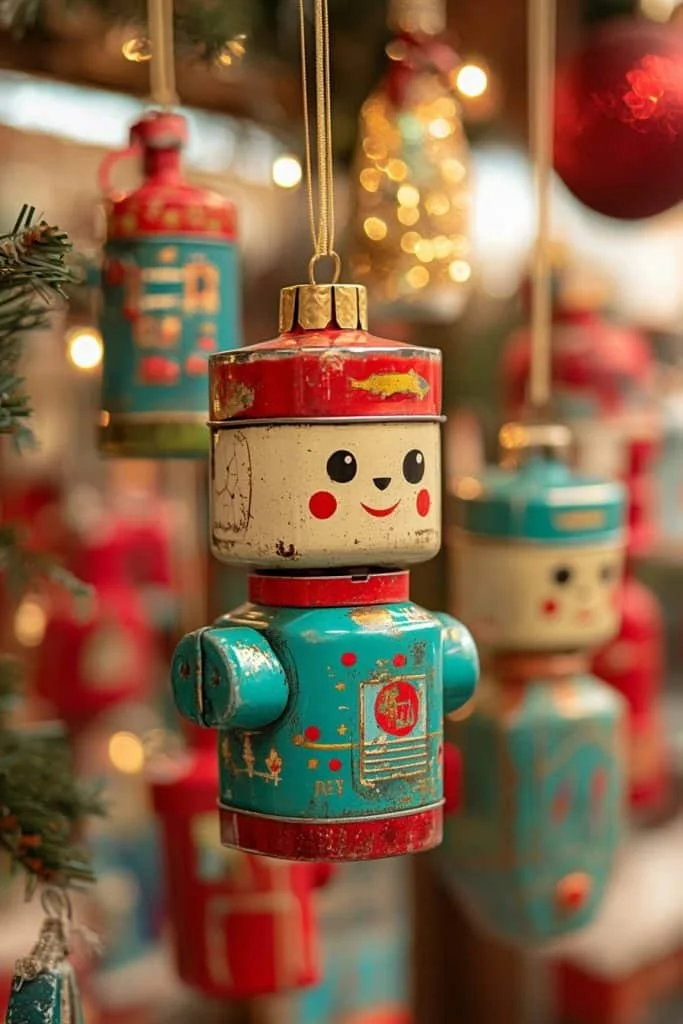 Vintage Tin Toy Ornaments