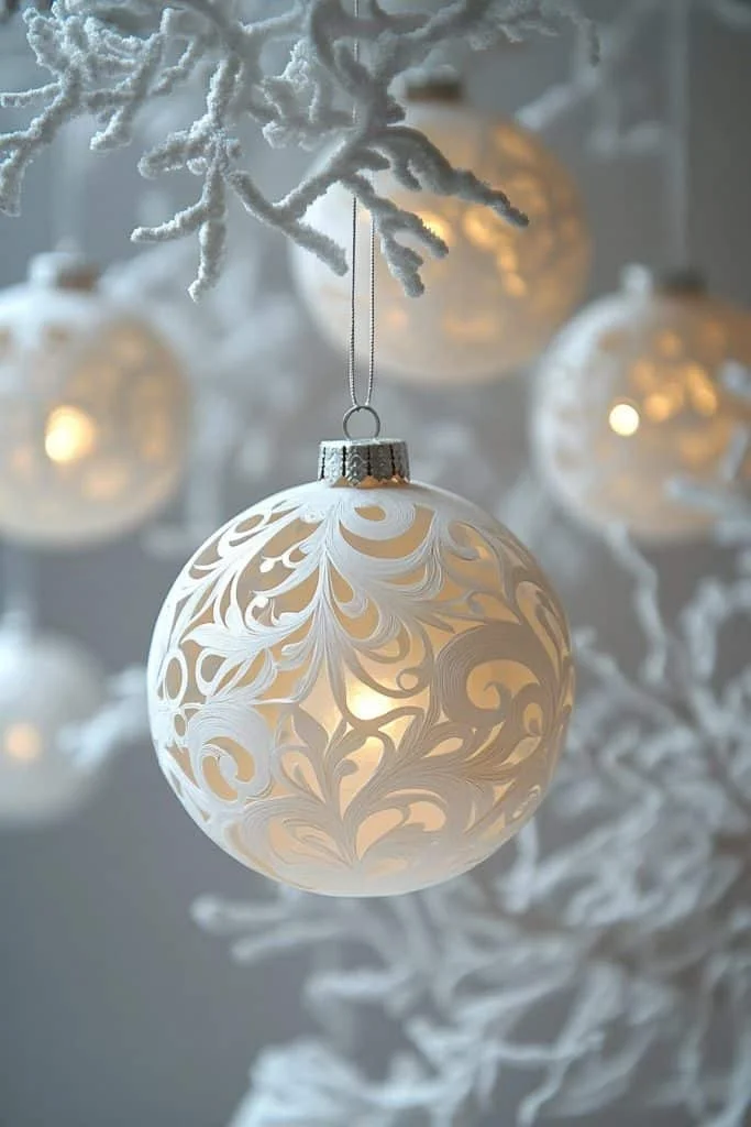 Intricate Paper Cut Ornaments