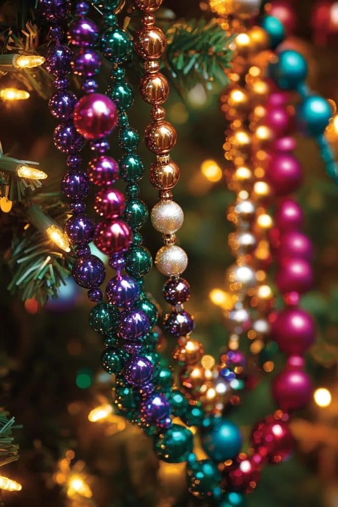 Sparkling Beaded Garland Ornaments