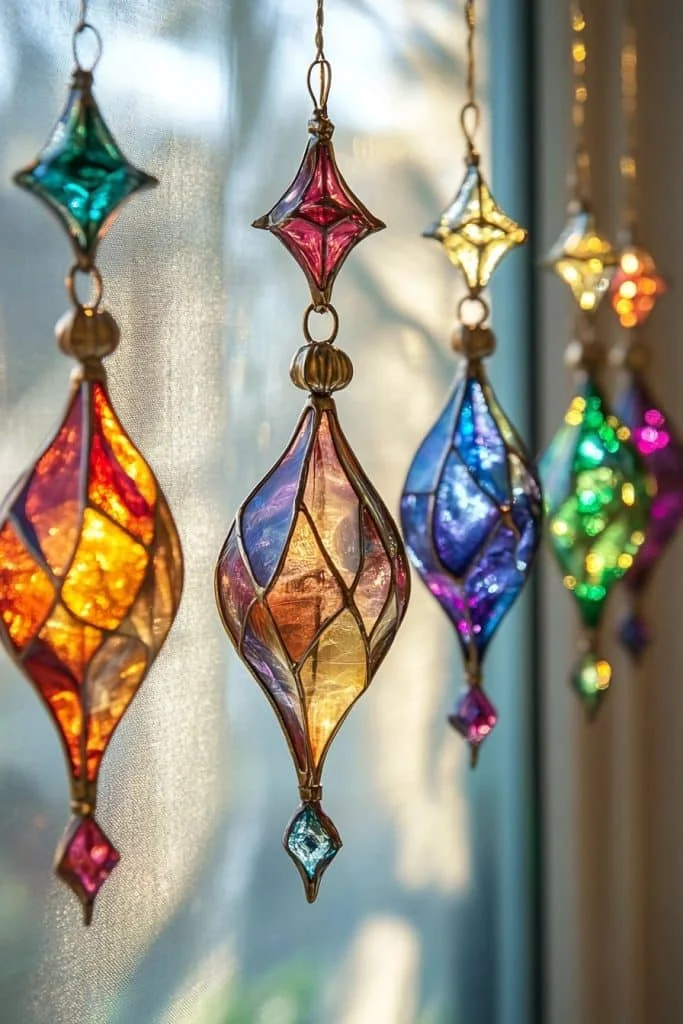 Colorful Stained Glass Ornaments