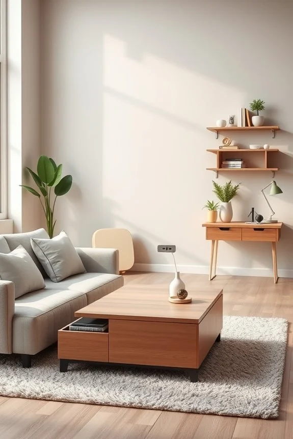 multifunctional furniture for space saving