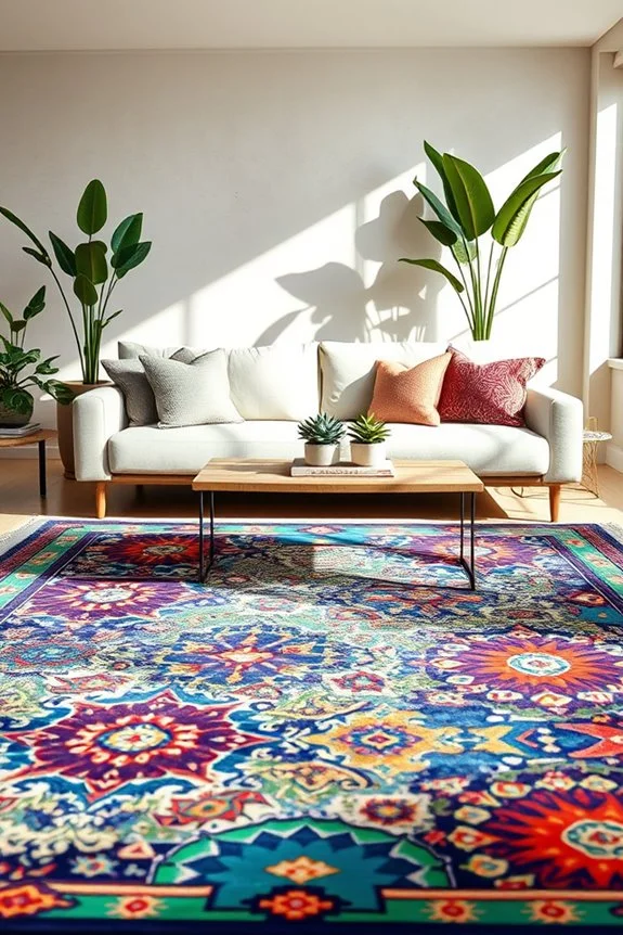 colorful rugs for decor enhancement