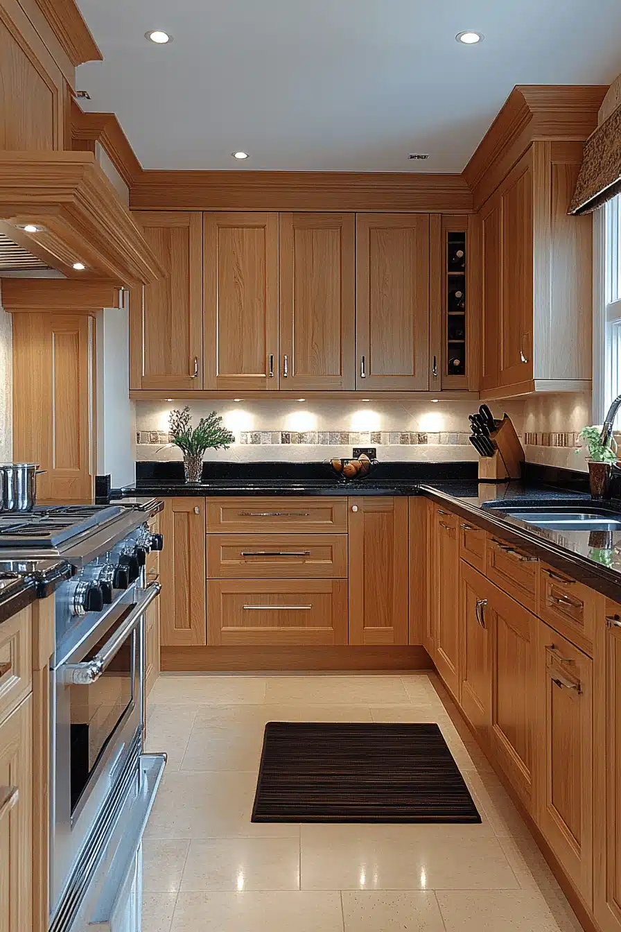 light wood kitchen cabinets