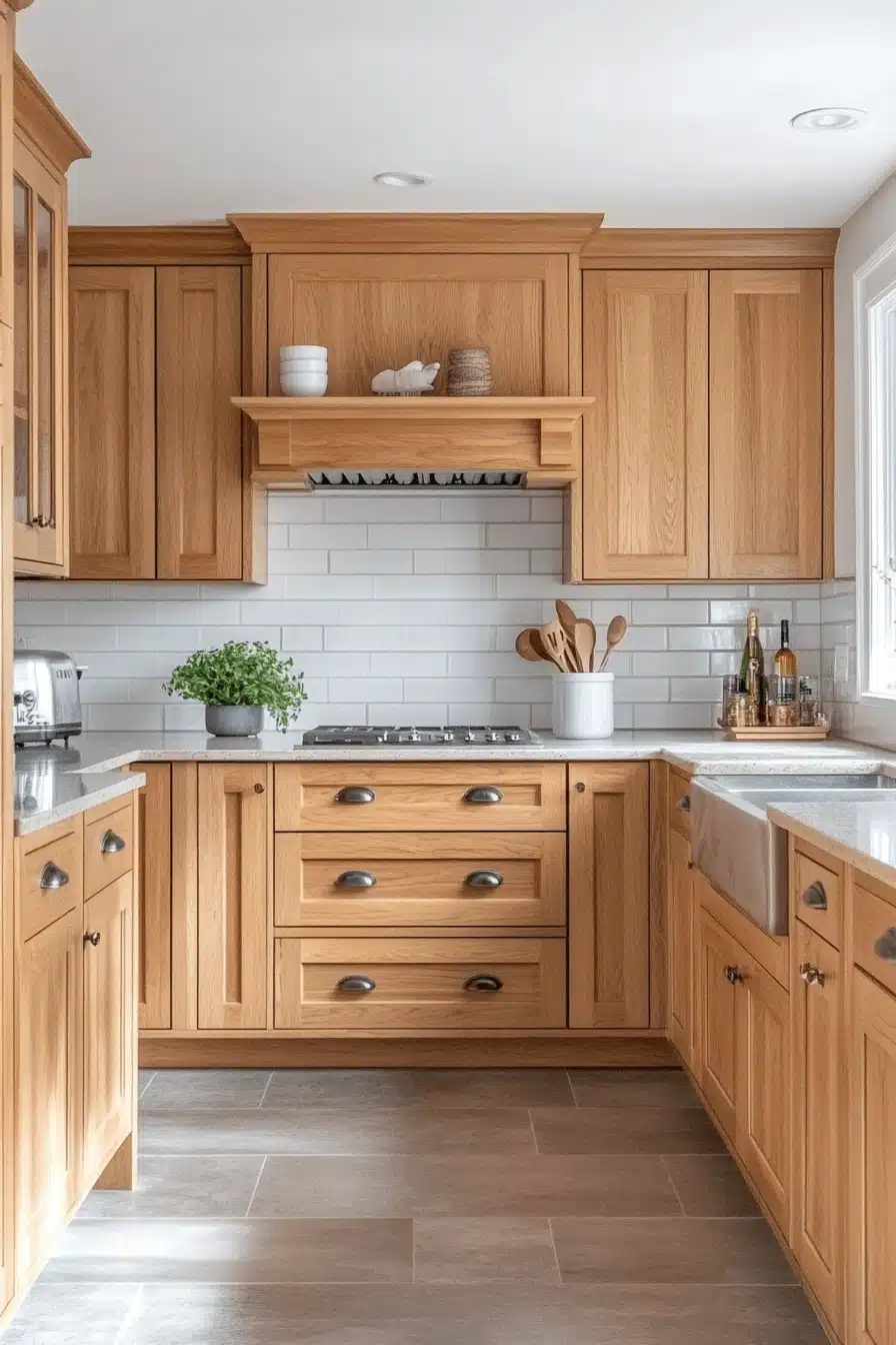 light wood kitchen cabinets