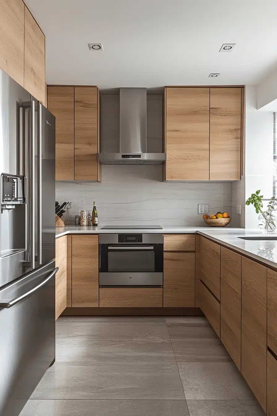 light wood kitchen cabinets