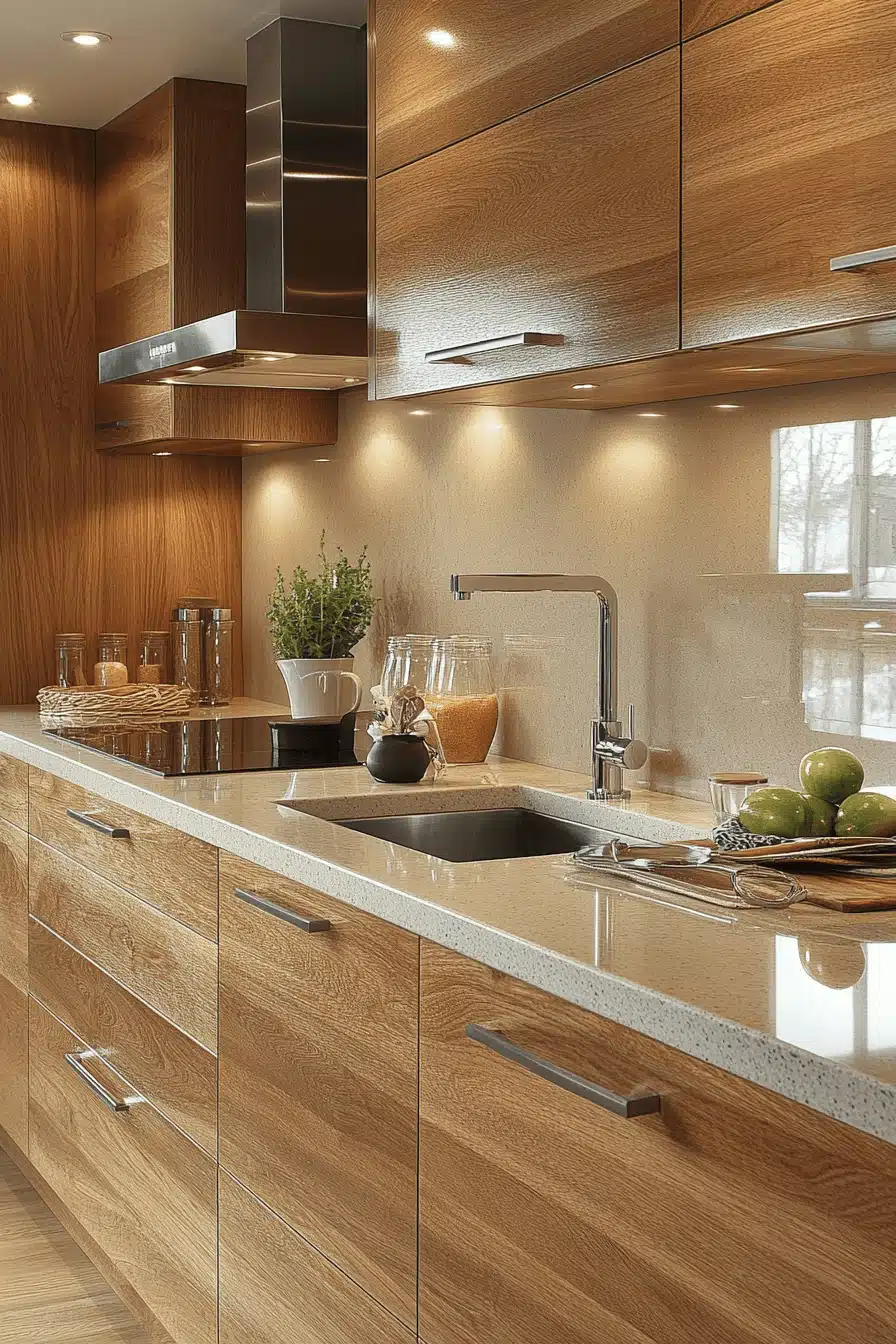 light wood kitchen cabinets