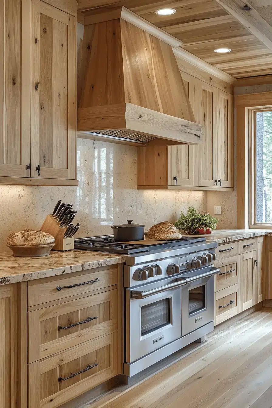 light wood kitchen cabinets