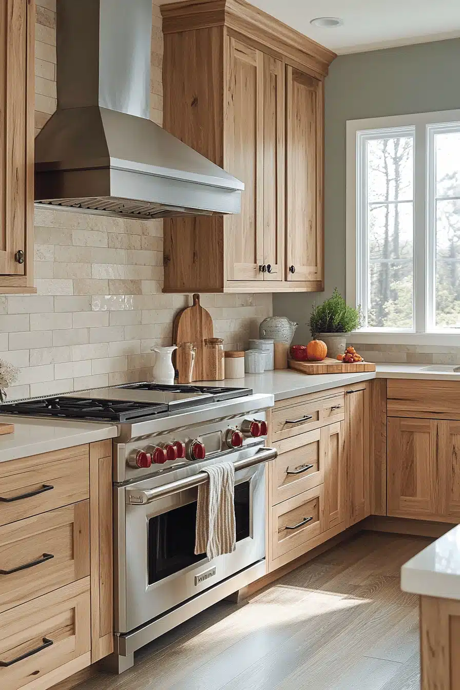 light wood kitchen cabinets