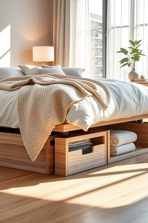 maximize bedroom storage space