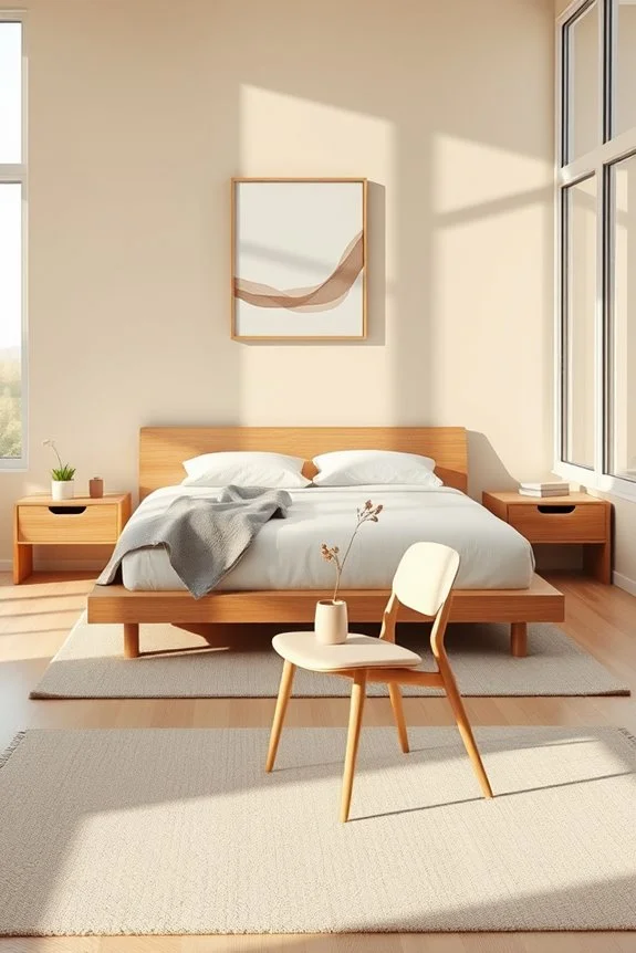 serene minimalist bedroom design