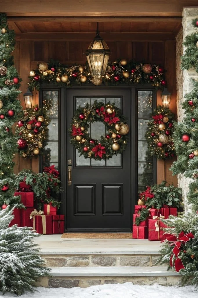 Joyful and Colorful Christmas Porch