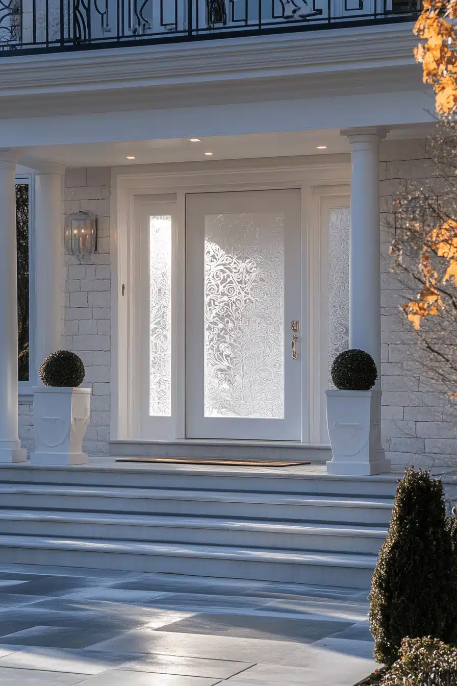 frosted glass front door ideas