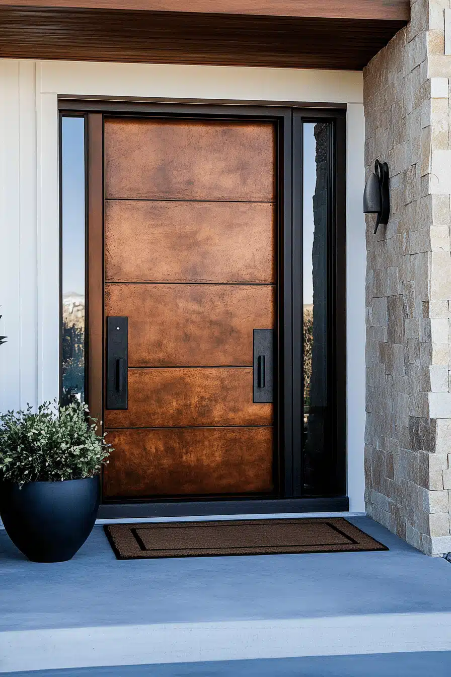 minimal hardware front door ideas