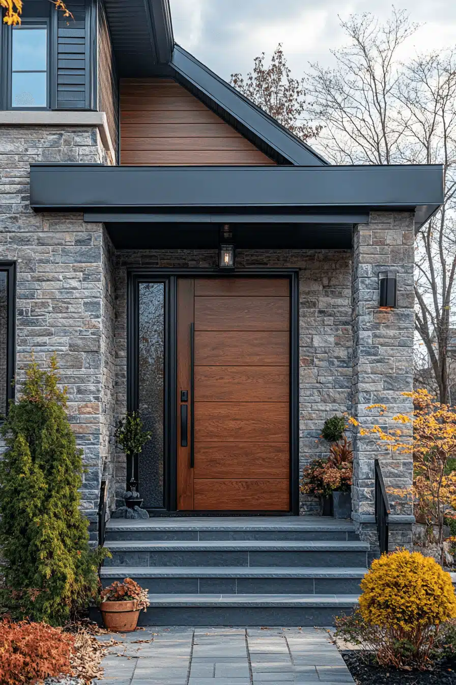 flush front door ideas