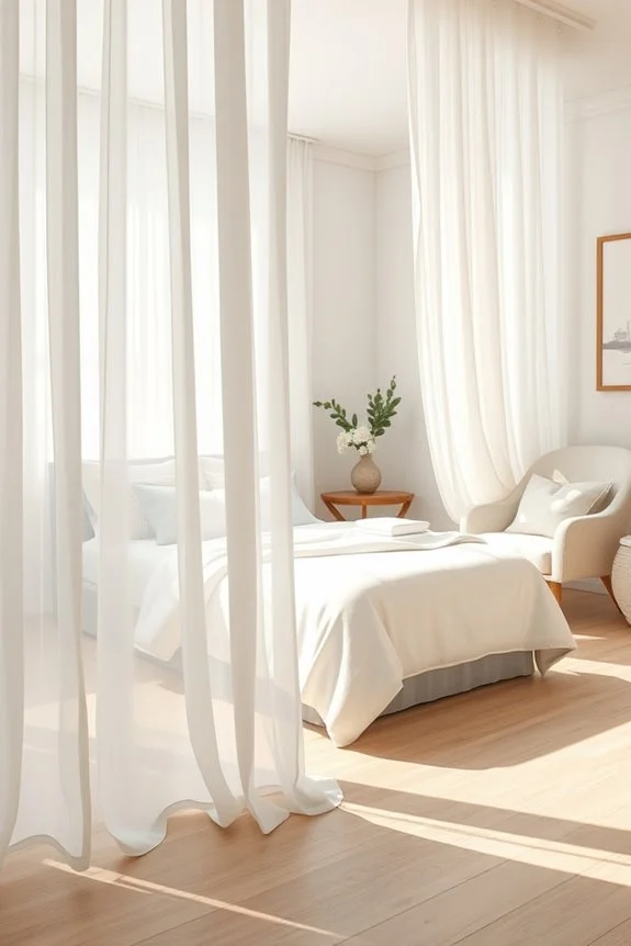 breezy coastal bedroom curtains
