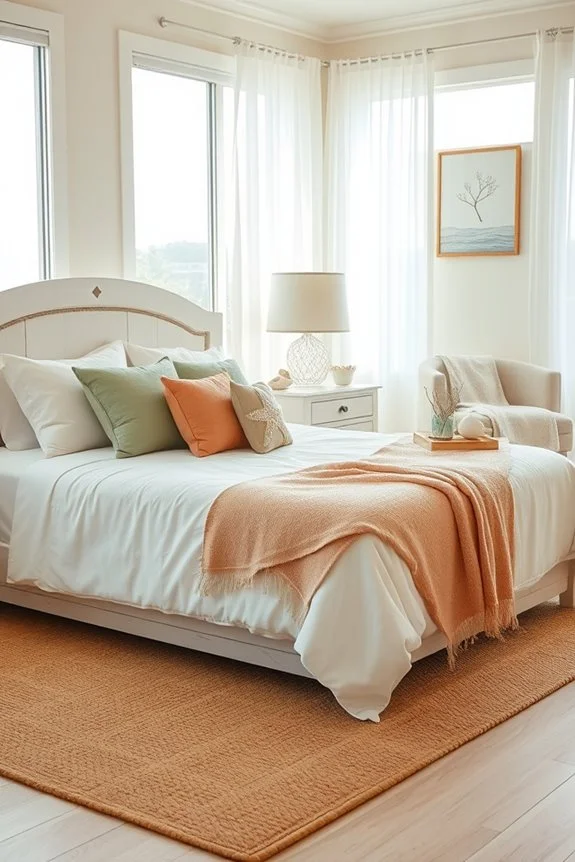 coastal bedroom decor accents