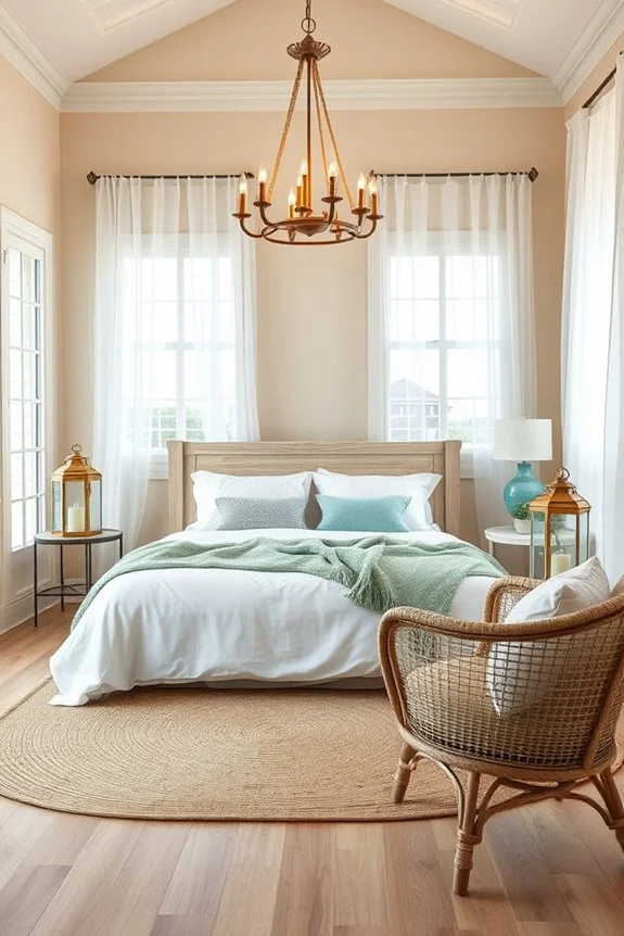 coastal lanterns create ambiance