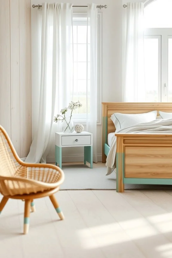 seaside color dipped furniture