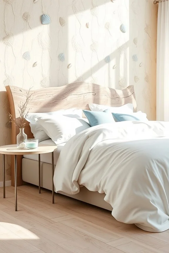 beach inspired accent wall ideas