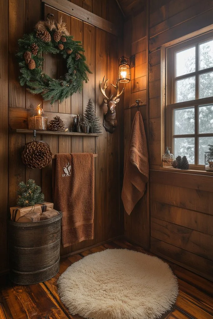 Rustic Reindeer Bathroom