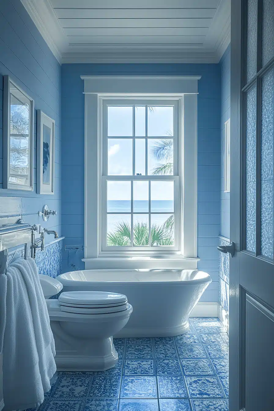 coastal cottage bathroom