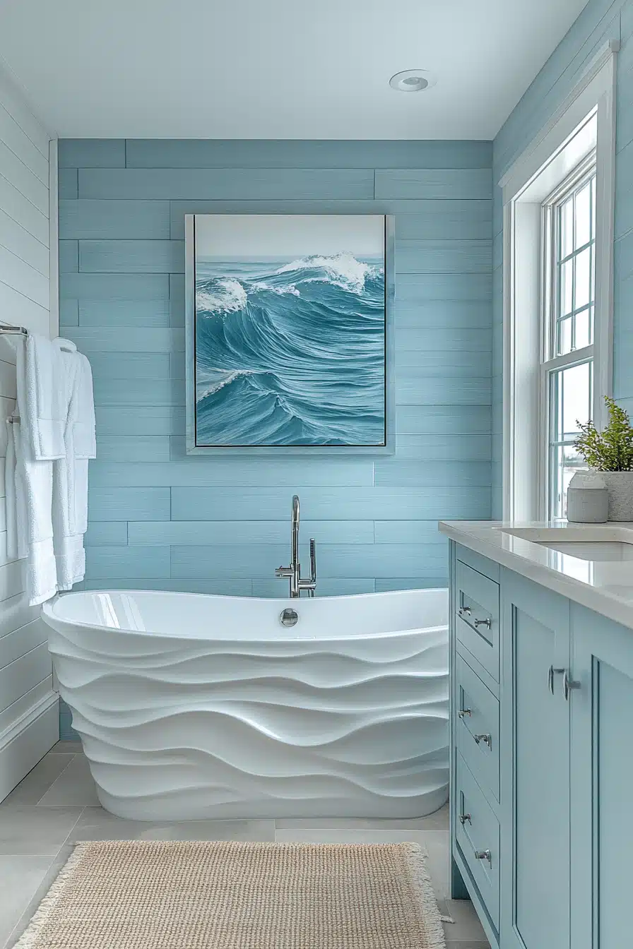 coastal cottage bathroom
