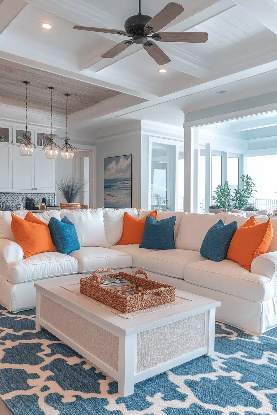 coastal cottage living room