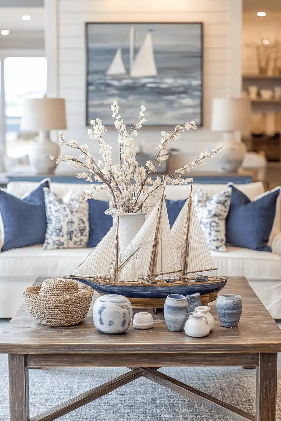 coastal cottage living room