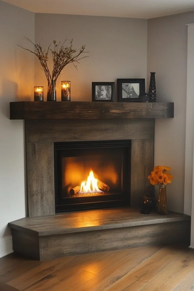 Modern Floating Mantel