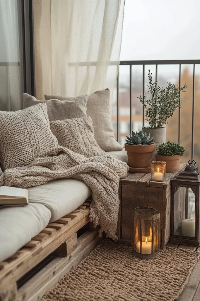 Breezy Balcony Retreat with Boho Flair
