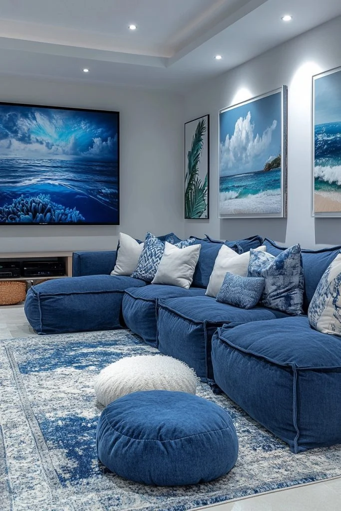 Boho Ocean Entertainment Hub