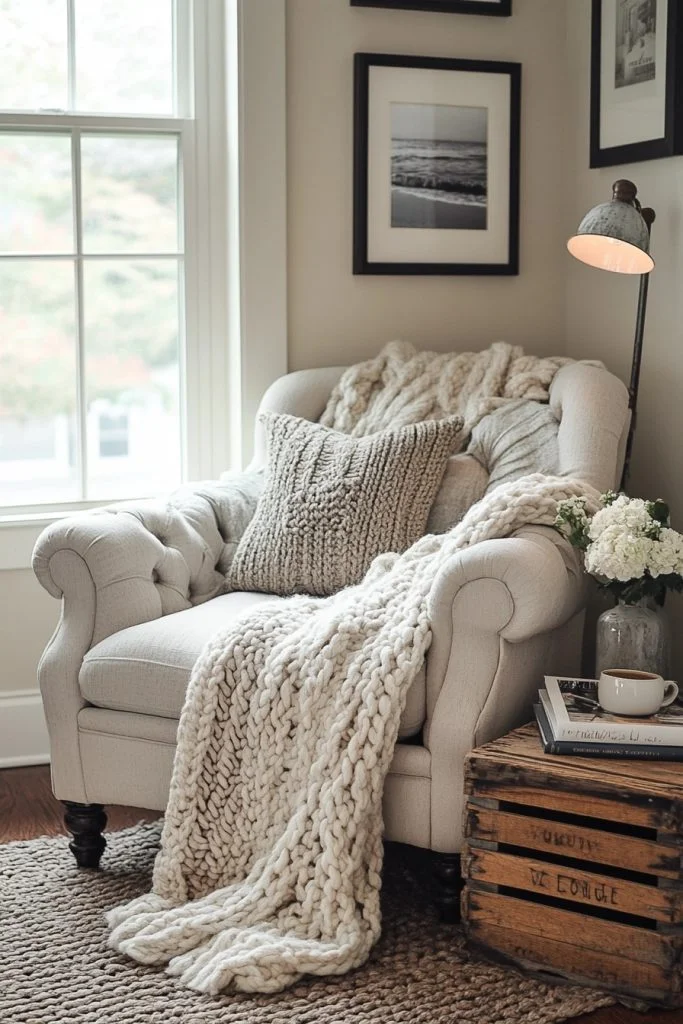 Peaceful Boho Reading Nook