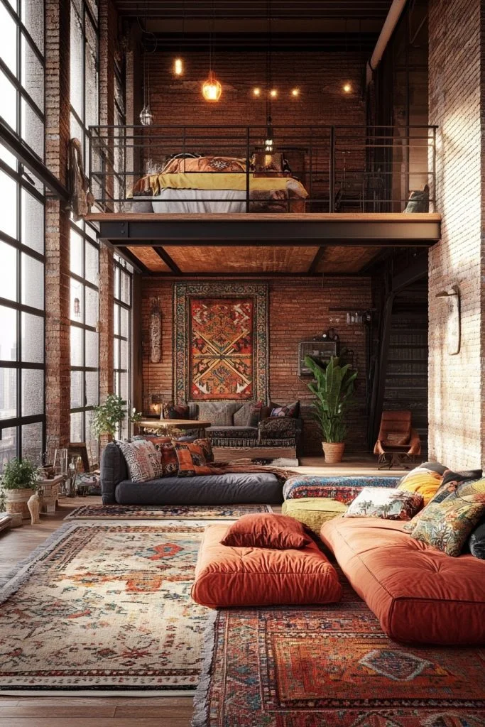 Bright Boho Loft Space