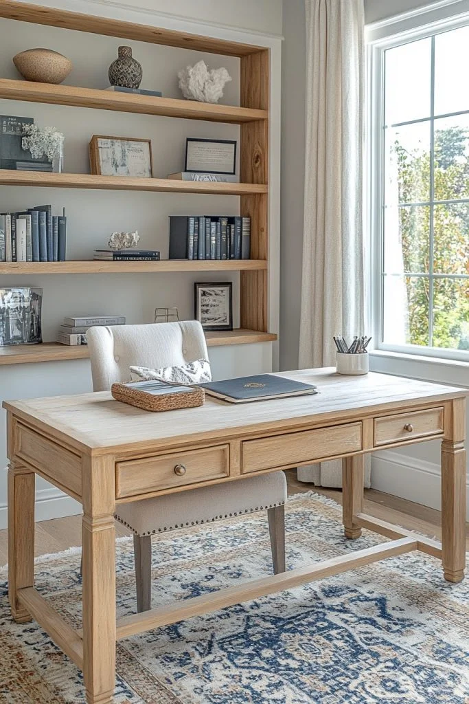 Coastal-Inspired Home Office
