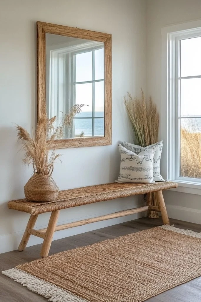 Simple Boho Entryway