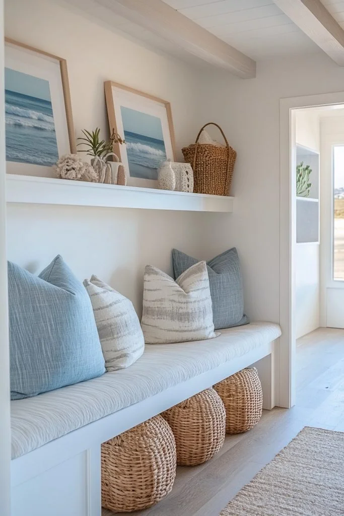 Boho Cozy Hallway Nook