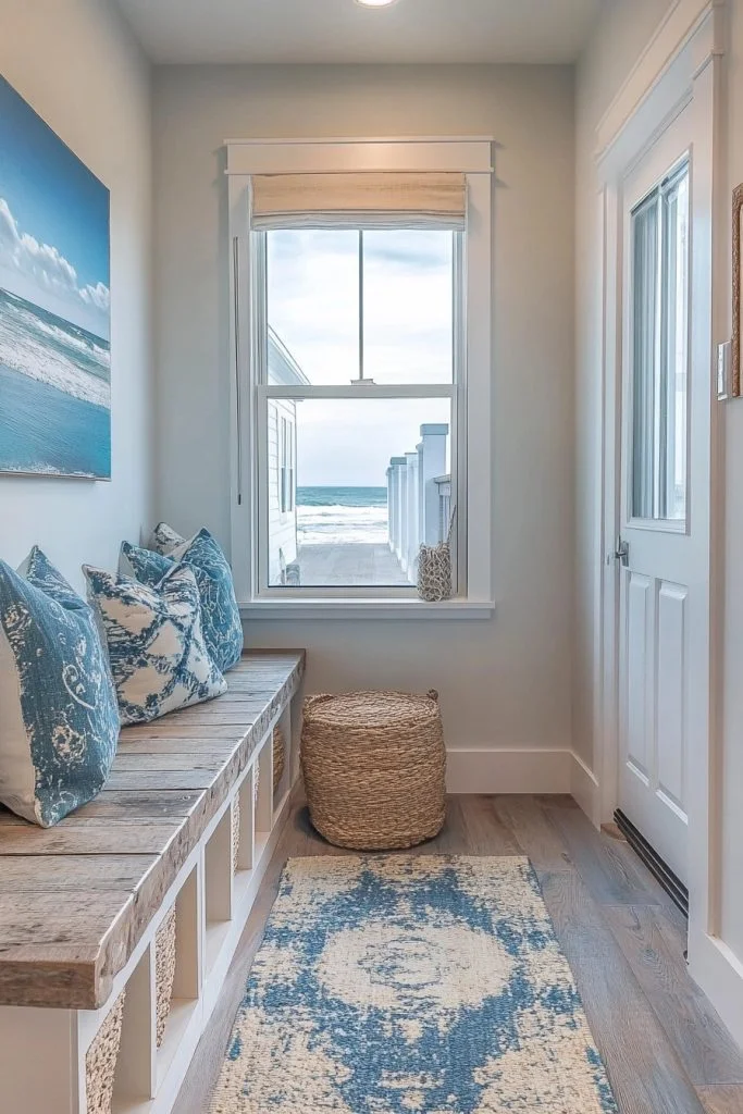 Saltwater Boho Mudroom