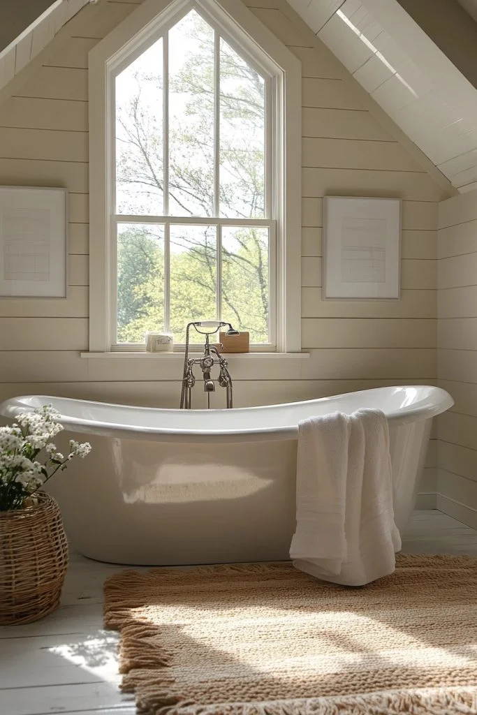 Sunlit Airy Washroom