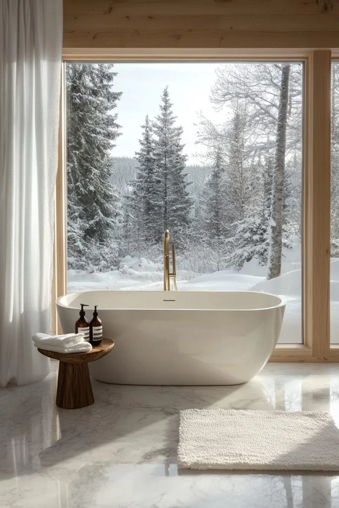 Tranquil Winter Bathroom