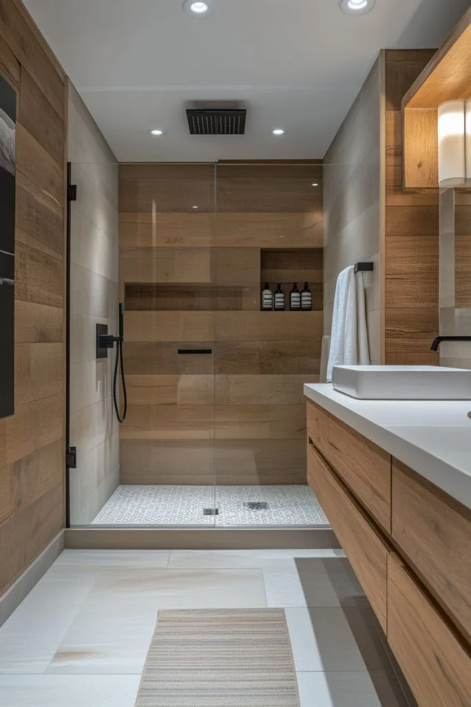 Contemporary Cabin Bathroom