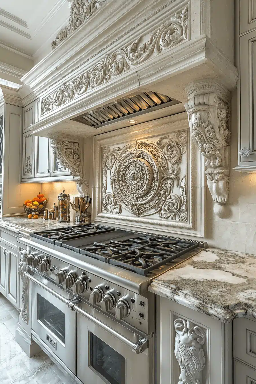 neoclassical kitchen