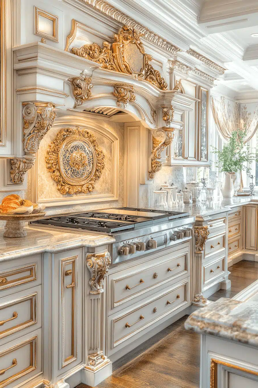 neoclassical kitchen