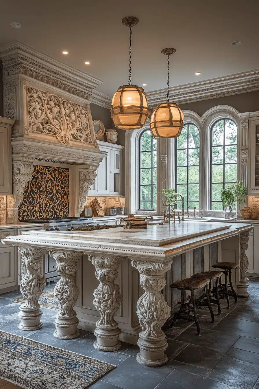neoclassical kitchen